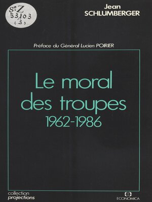 cover image of Le Moral des troupes (1962-1986)